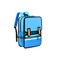 Mochila Impermeable Anime 3D Azul