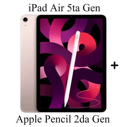 iPad Air 5ta Generacion 256GB WIFI M1 - Pink + Apple Pencil 2da