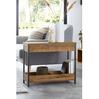 Mesa Lateral Minimalista Joan color Marrón TU MESITA