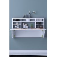 Escritorio Flotante y Plegable Medellin color Blanco TU MESITA