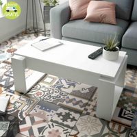 Mesa de Centro Elevable Alban color Blanco TU MESITA