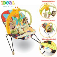 Mecedora para Bebes Musical y Vibrador Jirafa