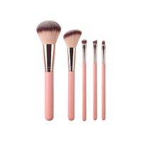 Set Brochas Maquillaje Rose 5Und, SATINE