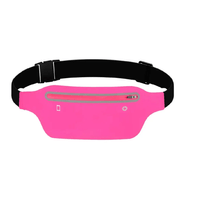 Canguro Riñonera Impermeable Ajustable Modelo Invisible Rosado