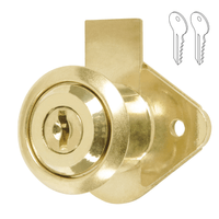 Chapa Cerradura para Mueble Modelo 21 latón Hermex 23505