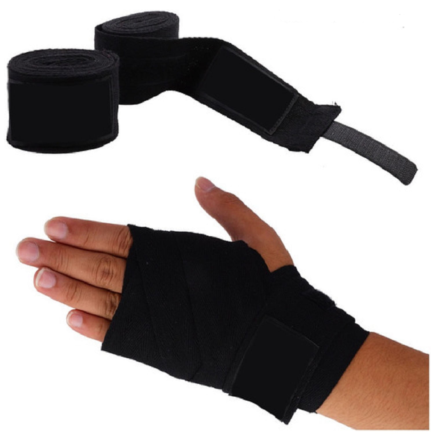 Vendas De Mano 5 Mt Color Negro Para Box Mma Muay Thay Taekwondo