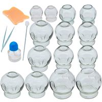 Kit de 14 Ventosas de Vidrio para Terapia y Rehabitacion