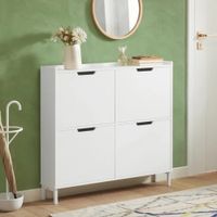 Zapatera Moderna Fromel Blanco R&R MUEBLES