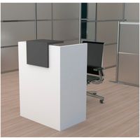 Counter para Recepción Bélgica Ventitas Home Blanco y Negro