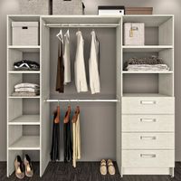 Vestidor Nórdico Lorean color Ceniza 4 cajones TU MESITA