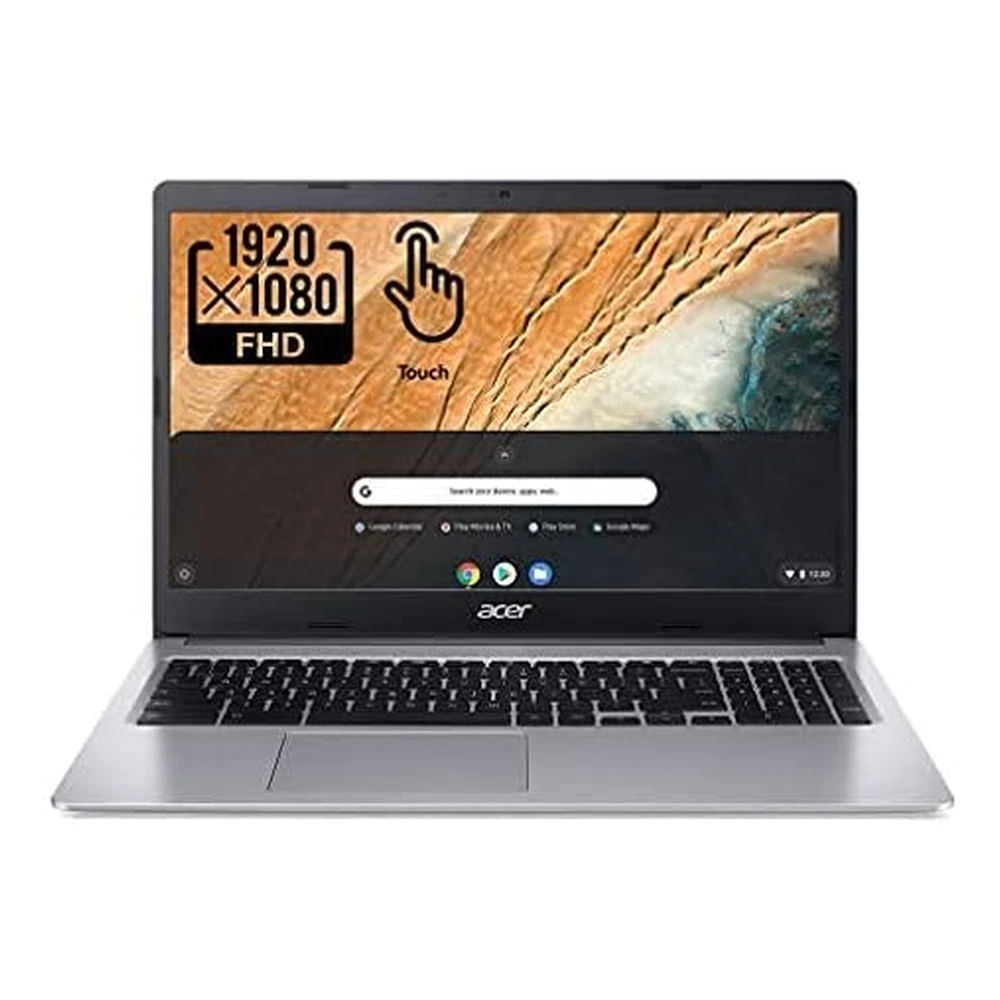 Laptop Acer Chromebook 315 2022 15.6"" FHD 1080p Táctil Intel Celeron N4020 4gb Ram 64gb Emmc Plata