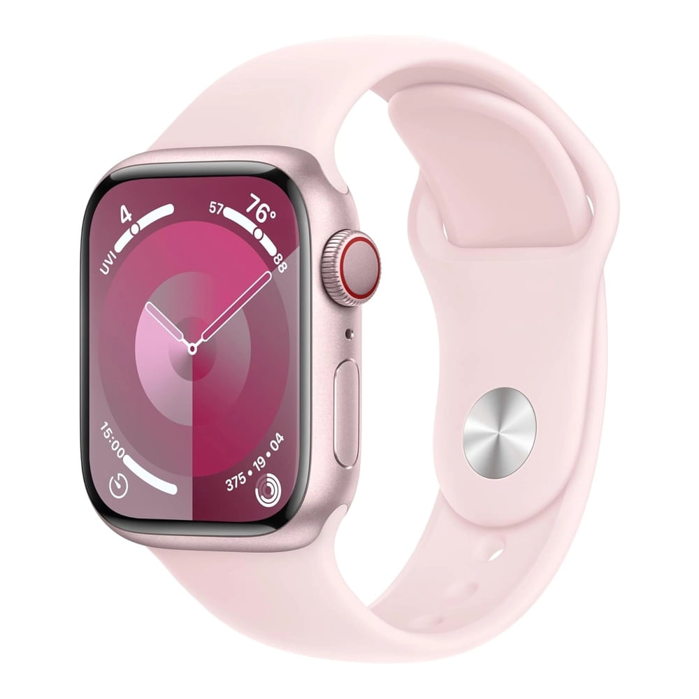 Apple Watch Series 9 41mm M/L GPS + Celular con Correa Deportiva - Rosa Aluminio