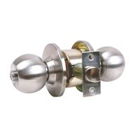 Cerradura Chapa de Pomo para Baño Acero Inoxidable Andina AI-016 Forte