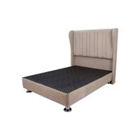 Cama Tapizada Barcelona 1.5 Plazas Color Beige