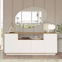 Aparador Moderno Elegante Sascha Blanco con Duna R&R MUEBLES