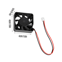 4010 ventilador de refrigeración sin Tomtop OS1724 3D Ender-3 24V 0.07A