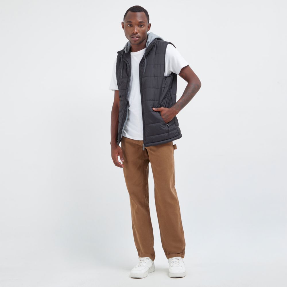 Chaleco Acolchado Con Guata Recicda - Negro | Benetton