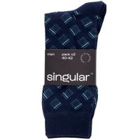 Medias Algodón Hombre SINGULAR Diseño7 Pack 2un