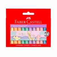 Barras de Plastilina FABER-CASTELL Jumbo Pastel Paquete 12un