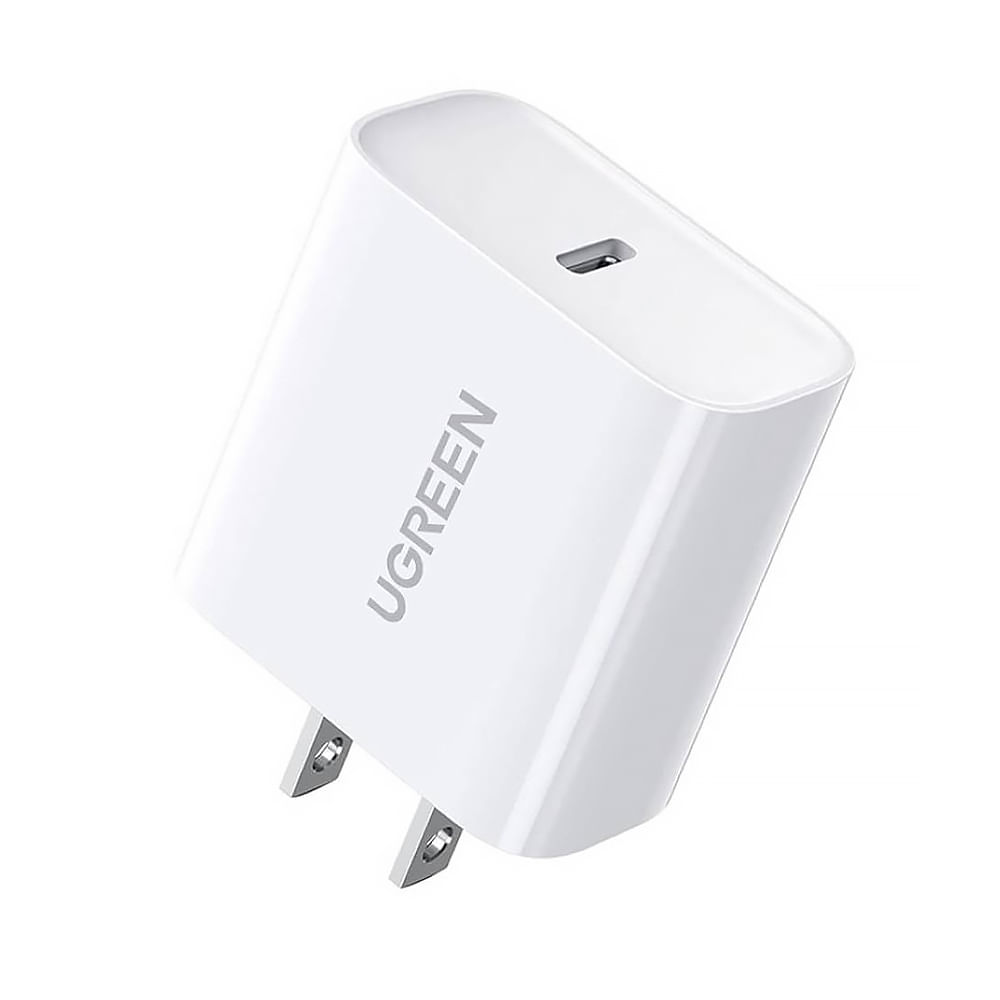 Adaptador de corriente plegable EE.UU - UGREEN con carga rápida PD 20W Blanco