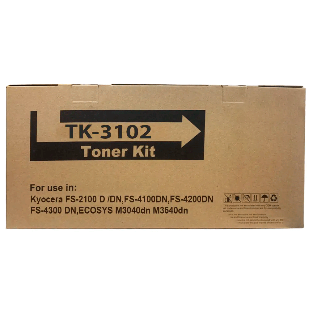 Toner Genérico TK 3102 Negro Compatible con Kyocera Para Fs-2100Dn