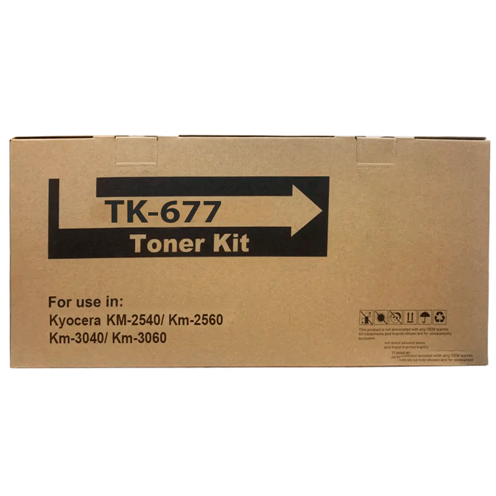 Toner Genérico TK 677 Negro Compatible con Kyocera Para Km-2540/3060