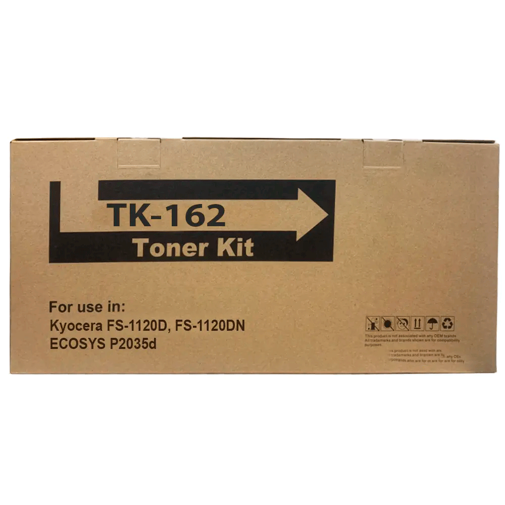 Toner Genérico TK 162 Negro Compatible con Kyocera Para FS-1120D