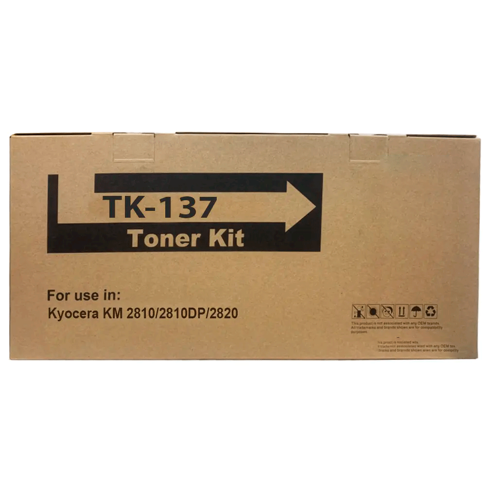 Toner Genérico TK 137 Negro Compatible con Kyocera Para Km-2810/2820