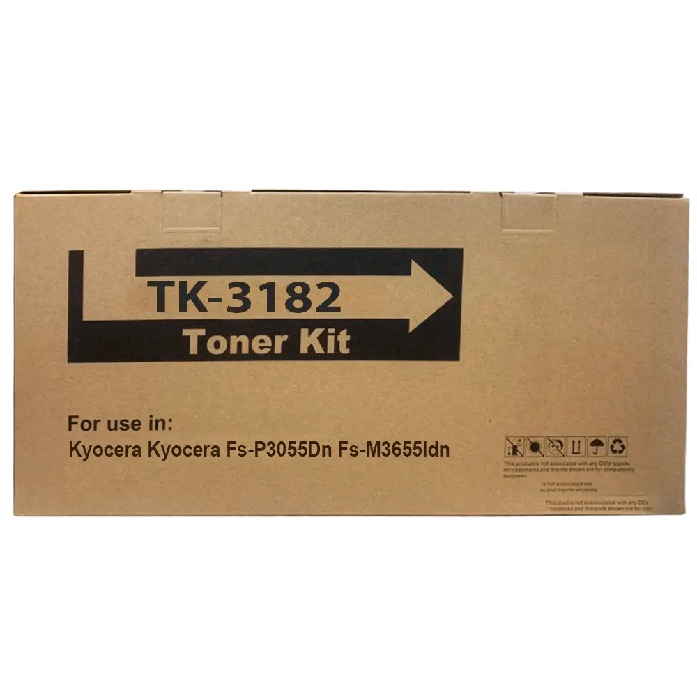 Toner Genérico TK 3182 Negro Compatible con Kyocera Para P3055Dn