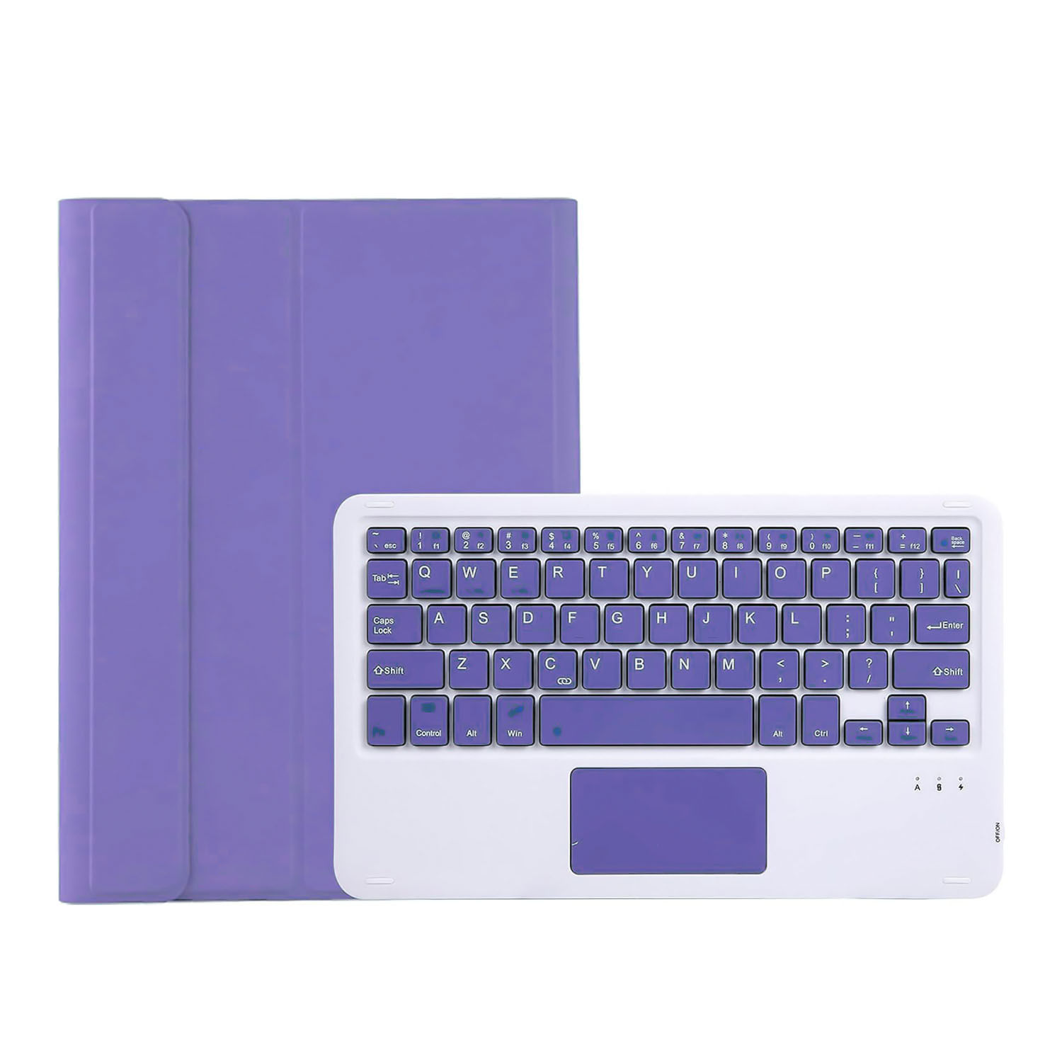 Funda con Teclado Bluetooth con Touchpad para Tablet Lenovo Tab P11 2020 Tb-J606f Morado
