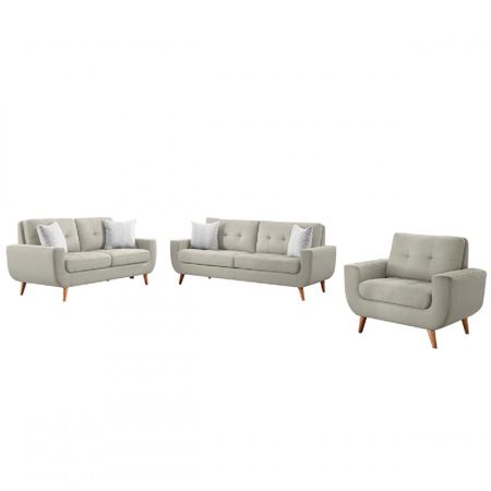 Juego de Sala Vintage 3 2 1 Kayruth Gris