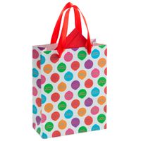 Bolsa de Regalo CLASS&WORK Blanca Bolas Mediana