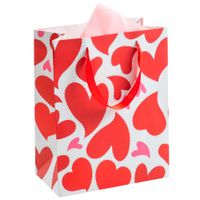 Bolsa de Regalo CLASS&WORK Corazones Rojos Grande