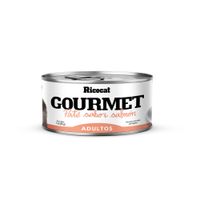 Alimento Húmedo para Gato RICOCAT Adulto Gourmet Sabor Salmón Lata 85g