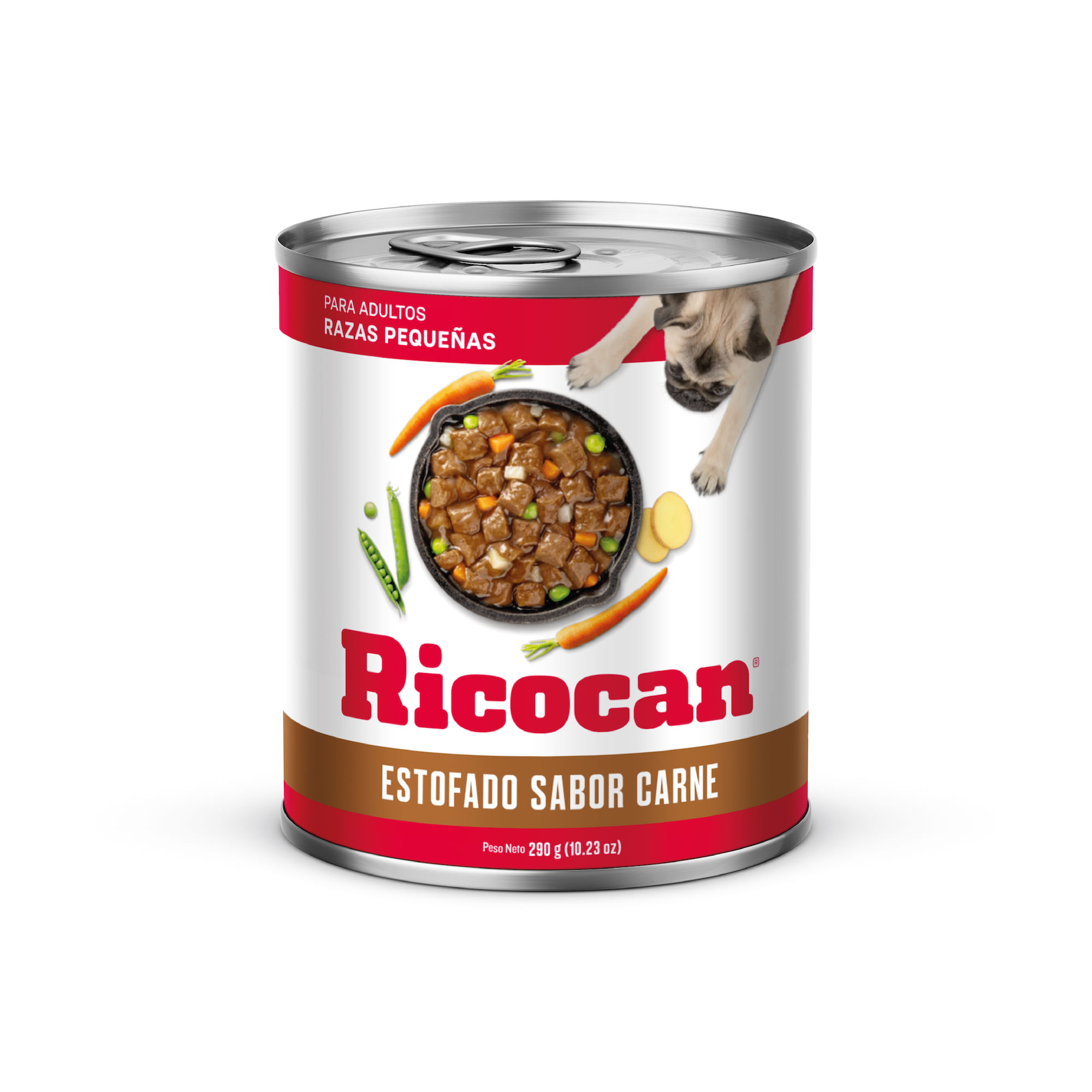 Alimento Húmedo para Perro RICOCAN Adulto Pequeños Sabor a Estofado de Carne Lata 290g