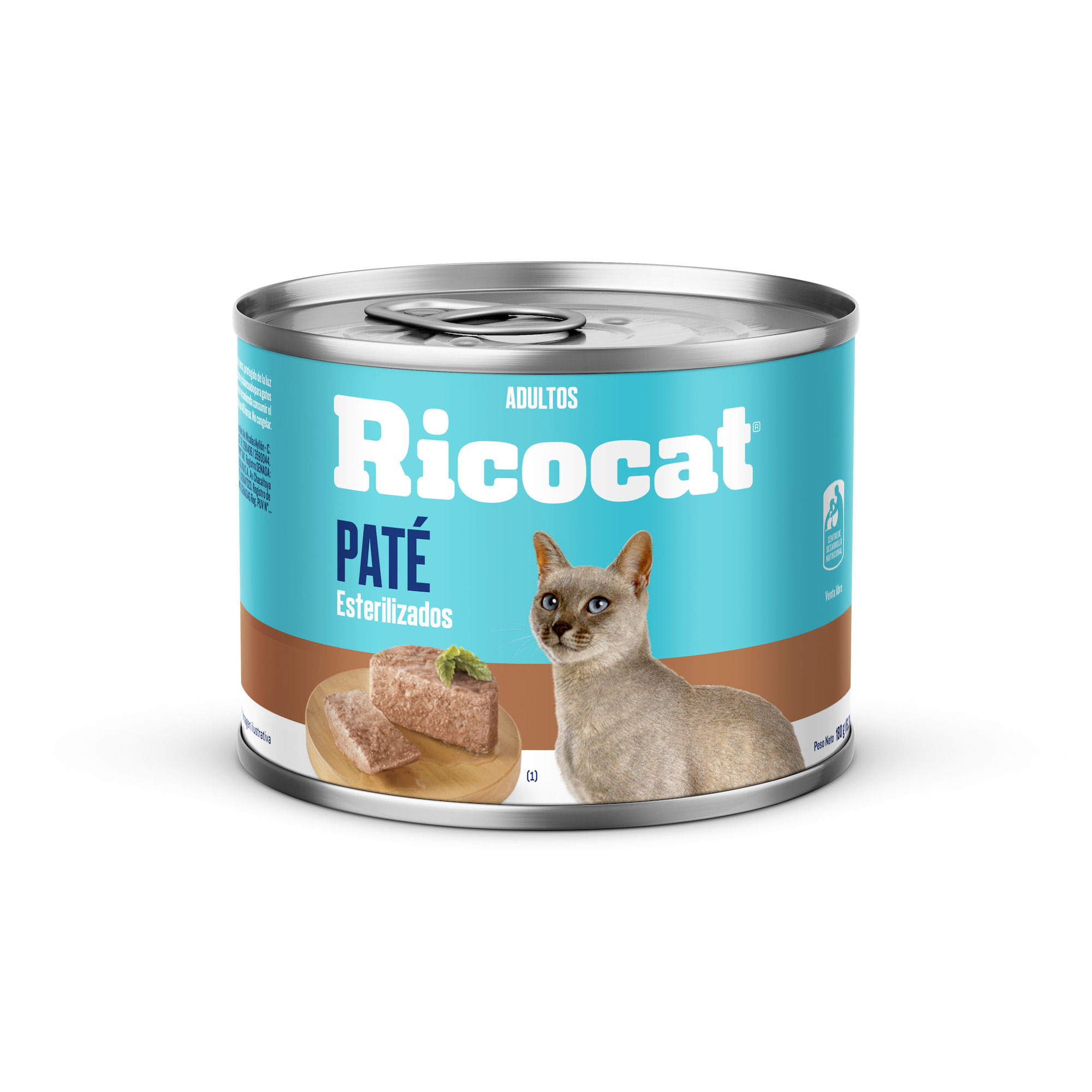 Pate Ricocat Esterilizados Adulto Lata 180g