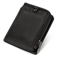 Billetera De Cuero Vacuno De Alta Gama Novi BP905 Negro