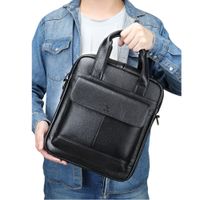 Morral De Cuero Vacuno 8579 (LAPTOP 13.3"" - A4) Negro