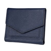 Billetera De Cuero Vacuno Novi Slim 1009 Azul