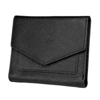 Billetera De Cuero Vacuno Slim 1009 Negro