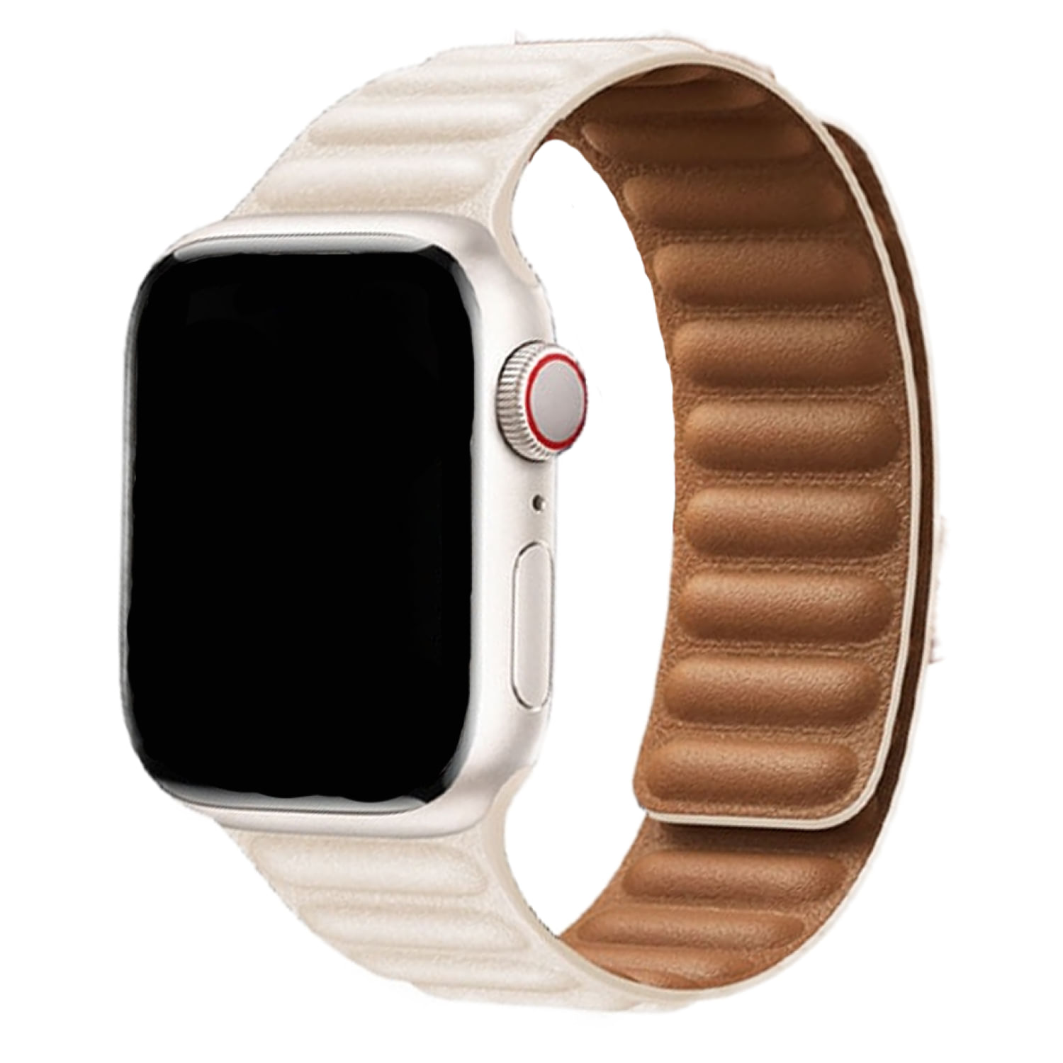 Correa De Cuero Hoco Wa23 Para Apple Watch 38-40-41 Mm Beige