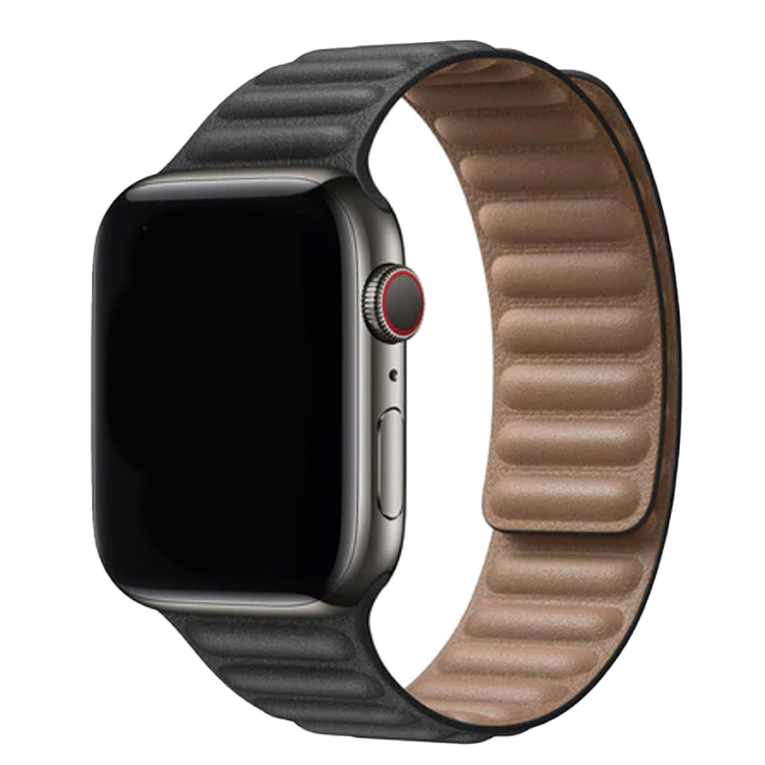 Correa De Cuero Hoco Wa23 Para Apple Watch 42-44-45 Mm Negro