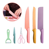 Set de Cuchillos de Acero Inoxidable para Cocina x 6 Piezas