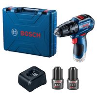 Taladro Percutor 3/8"" 12V Brushless Inc 2 Bat + Carg Bosch GSB 12V-30