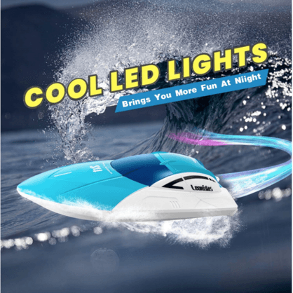 Barco RC, Barcos De Carreras Con Control Remoto Para Piscinas Y Lagos Mini Lancha Rapida Juguetes De Aventura Al Aire Libre Barco Electrico Juguetes Para Ninos