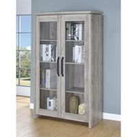 Vitrina Moderna Fermini Ceniza 2 Puertas R&R MUEBLES