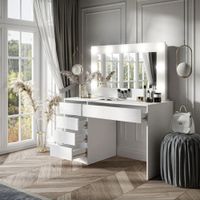 Tocador Moderno Mei Blanco R&R MUEBLES
