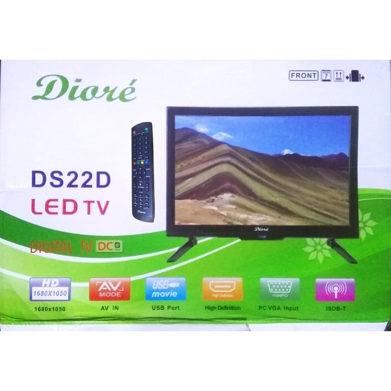 Televisor DIORE  DS22D   básico 12 voltios