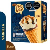 Helado D'ONOFRIO FRÍO RICO Multipack Vainilla Caja 4un