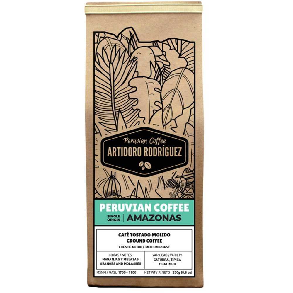 Café Molido ARTIDORO RODRIGUEZ Amazonas Bolsa 250g